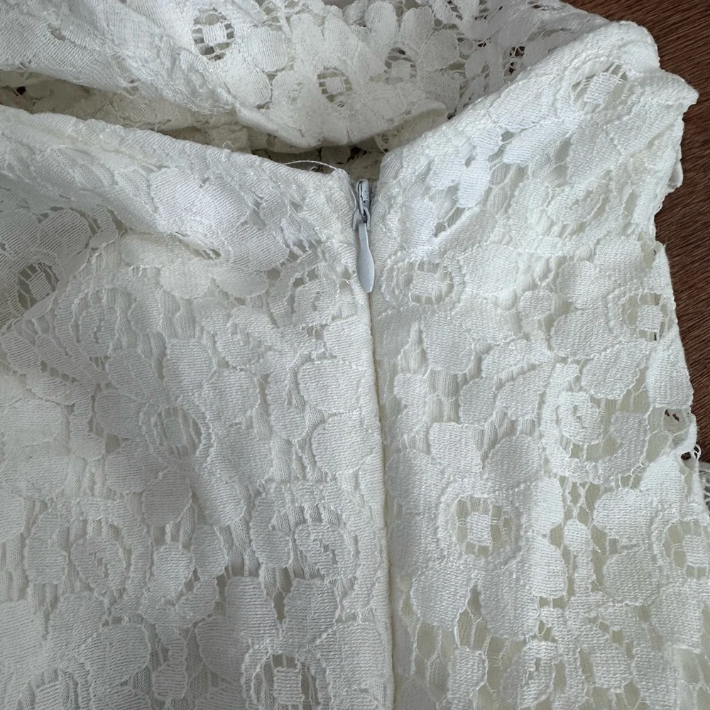 NWOT Girls Size 10 Charming White Lace Dress